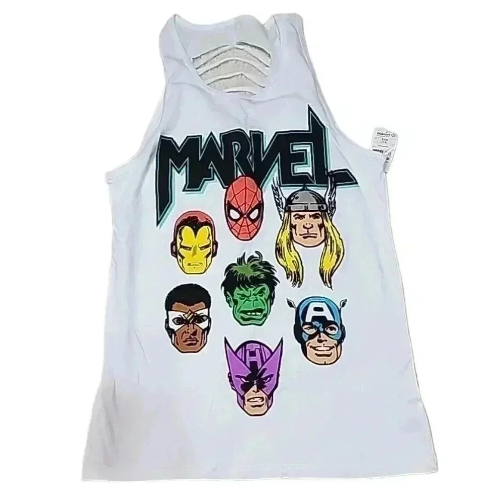 Marvel Distressed back women tank. Size small